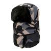 Winter Camouflage Lei Feng Hat for Electric Bike Riding Ear Protection Windproof Cold Neck Protection Hat Warmth Thickened Cotton Hat