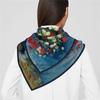 Silk Scarf Women Oil Painting Square Scarves Wraps Head Echarpes Foulards Femme Beach Shawls Bandana Lady Hijabs 90X90CM
