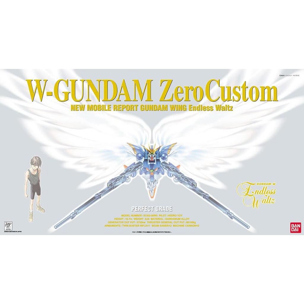 BANDAI SPIRITS PG Mobile Report Gundam W Endless Waltz Wing Gundam Zero Пластиковая модель в масштабе 1/60 с цветовой кодировкой