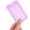 1Pc Two-Sided Credit Card Cover Hard Plastic Badge Holders With Slot For Event Staff Tag Id Card Holder Pass Strap