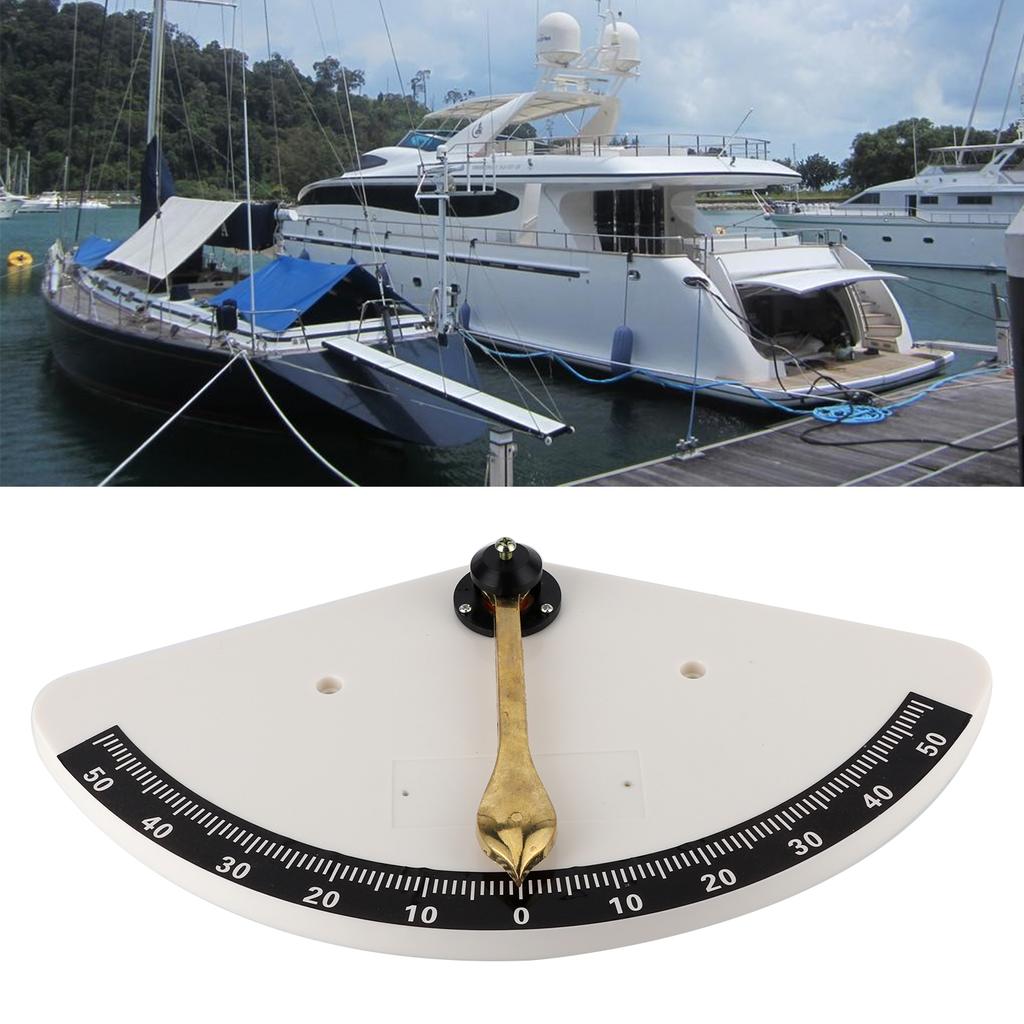 Marine Clinometer Level Inclinometer Angle Finder Instrument for Ships Boats Yachts RVs