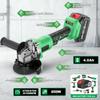 8100rpm 20V Brushless Cordless Angle Grinder Industrial DIY Tool Battery Powered with Grinding Wheel