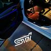 2Pcs Car Door Projector Lamps Welcome Lights Accessories For Subaru Forester Outback SJ SK Legacy BR XV Impreza GVP Tuningrtu65