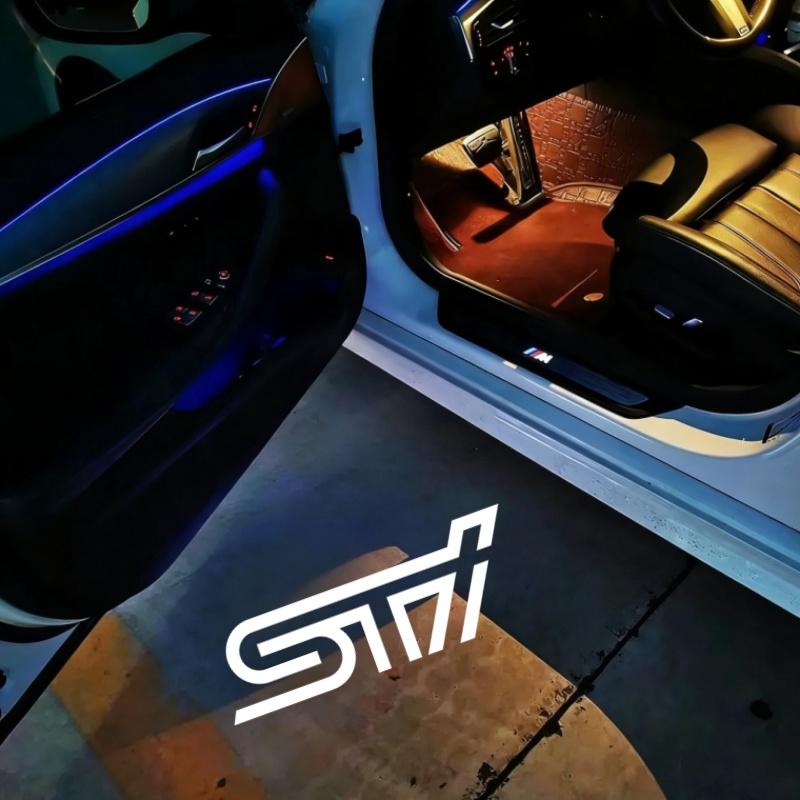 2Pcs Car Door Projector Lamps Welcome Lights Accessories For Subaru Forester Outback SJ SK Legacy BR XV Impreza GVP Tuningrtu65