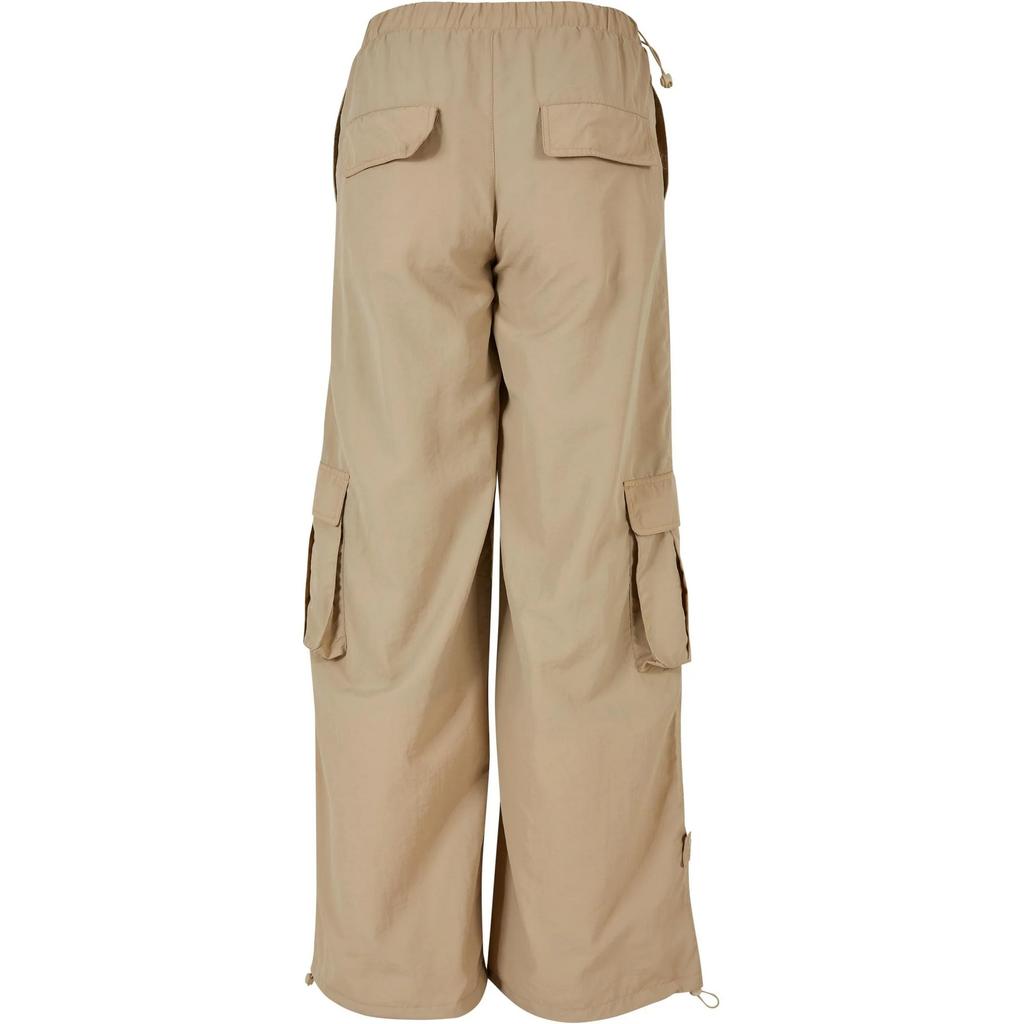 Urban Classics Womens/Ladies Nylon Crinkled Wide Cargo Trousers