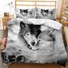 3D Printed Wolf Wild Snow Animal Comfortable Duvet Quilt Cover Pillowcase Bedding Set Children Bedroom Decoration Home Textile