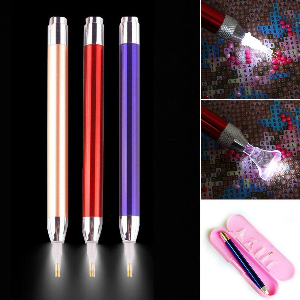 Крестообразная вышивка с подсветкой, точечная ручка, инструмент для алмазной живописи, точечная дрель, 5D алмазная живопись