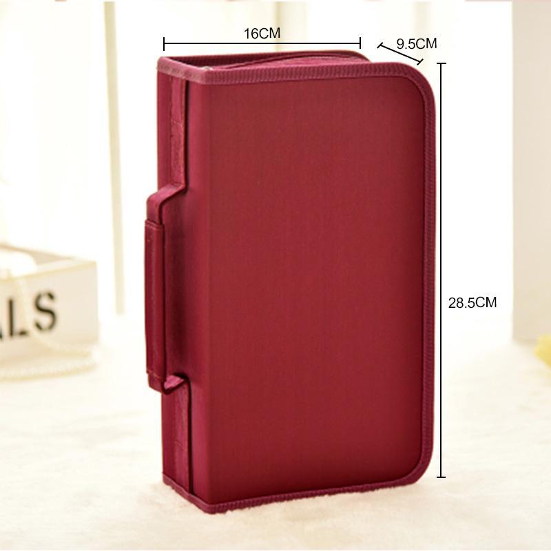 Сумка для хранения 128 CD/DVD Blu-ray дисков из мерсеризованной ткани