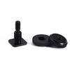 DSLR Camera Double Layer Metal Hot Shoe Mount with 3/8 & 1/4 Locking Flash Screw Base