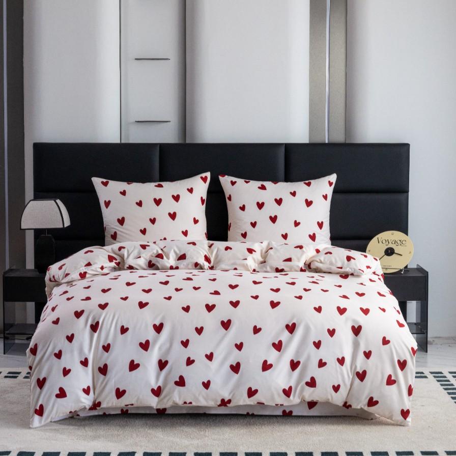 Cotton Bedding 140X200 Hearts