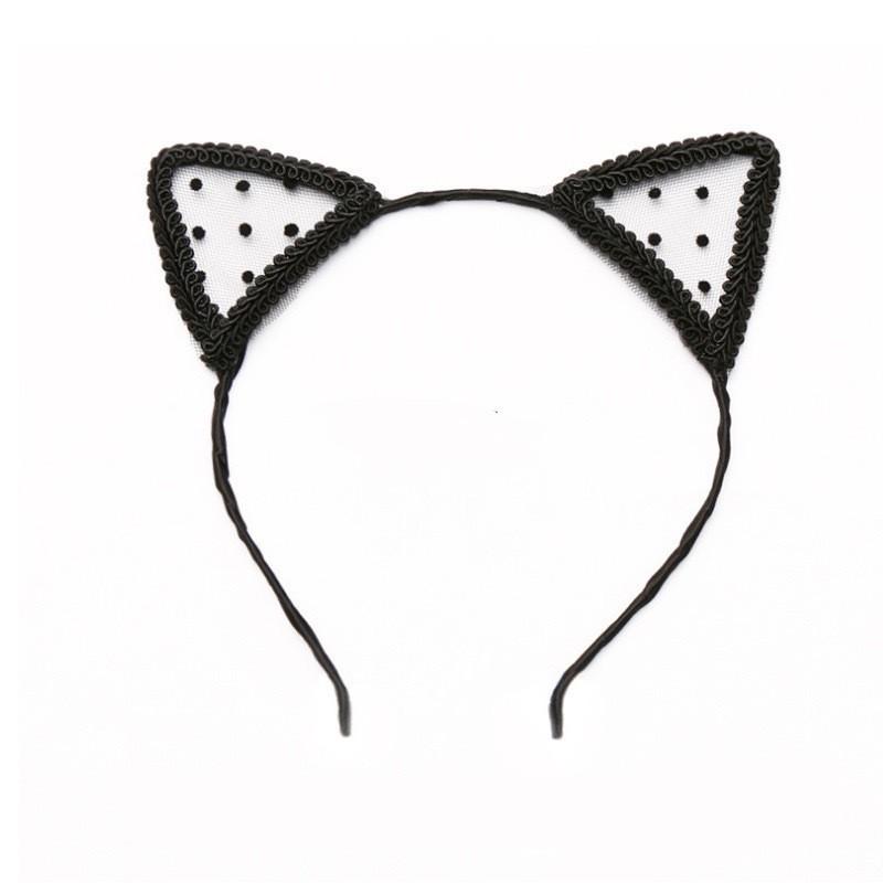 Корейская повязка на голову с ушками кошки Fan Lei: Милый аксессуар Catwoman для рождественских вечеринок
