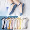 10 Pairs of Summer Crystal Silk Stockings for Women, Daisy Stockings for Women, and Silk Short Stockings