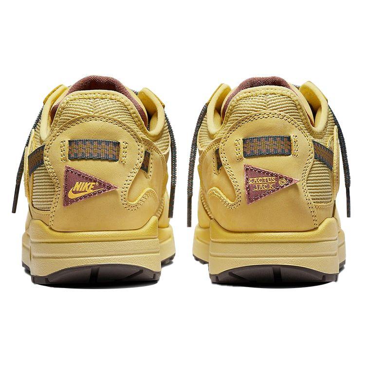 Travis Scott X Nike Air Max 1 Saturn Gold Unisex Sneakers Tan Tea-Tree-Mist Tent DO9392-700