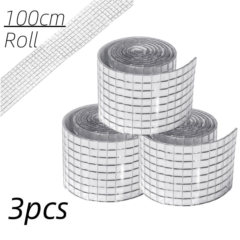 1/5 рулонов зеркальной мозаичной плитки самоклеящаяся блестящая крафтовая наклейка зеркальные стеклянные наклейки для диско-шара для DIY украшения для вечеринки набор ручной работы