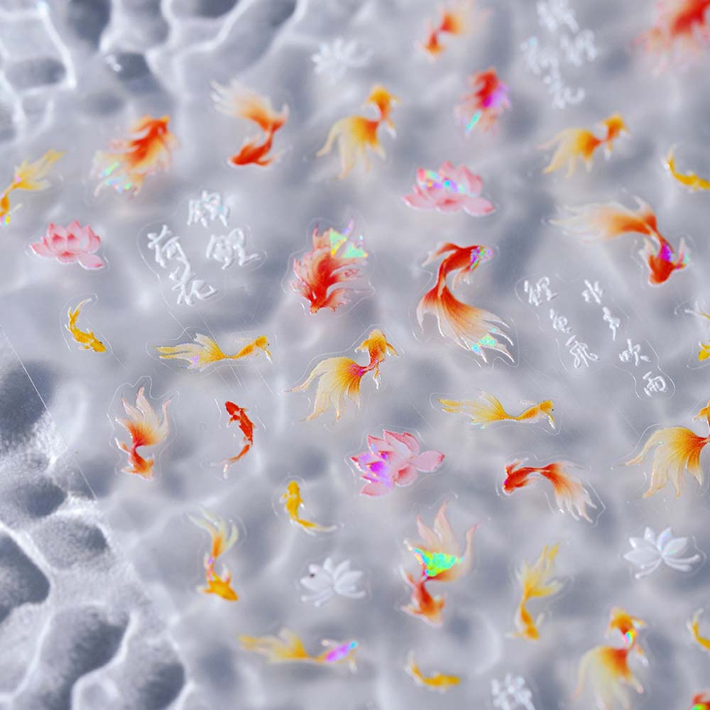 Shells Ocean Nail Decals Dolphin Ocean Nail Decorations Colorful Ocean Nail Stickers  Lady/Girls