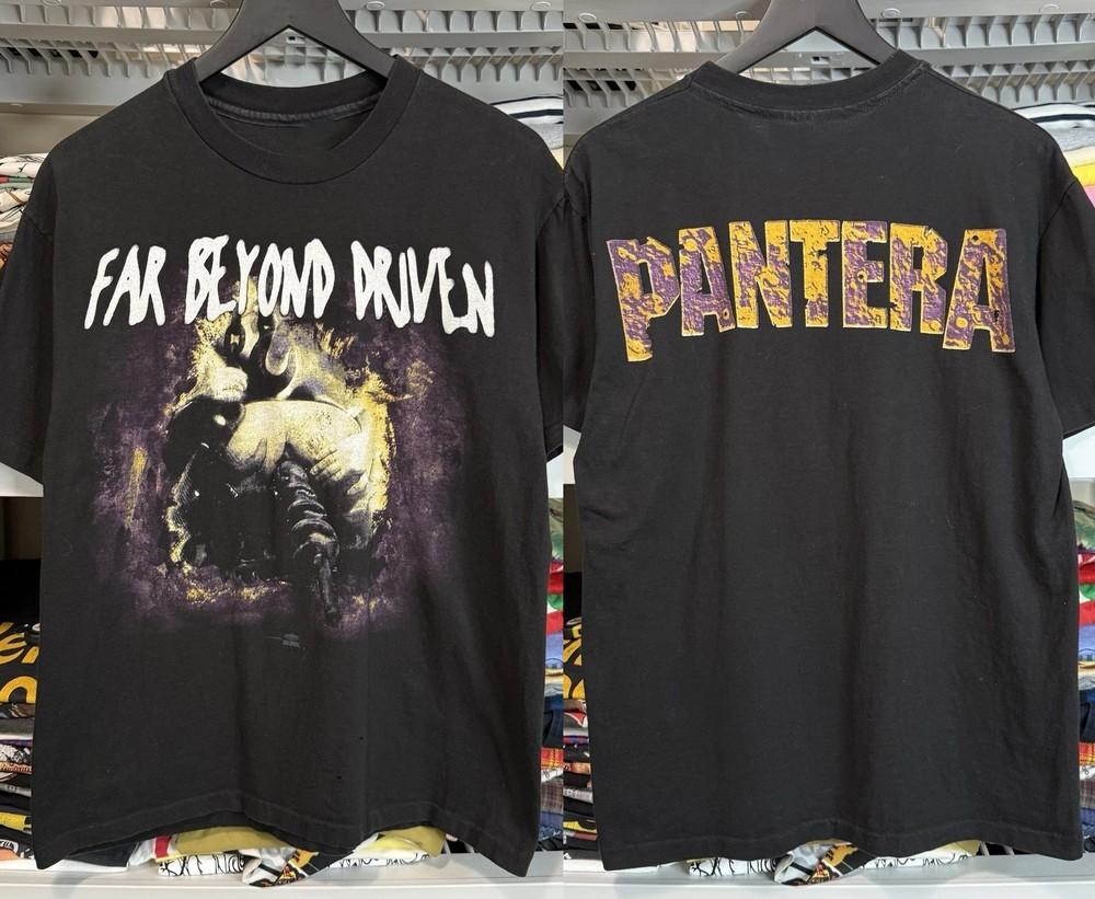 1Pantera Far Beyond Driven Футболка S-5XL 1994 Тур Концерт Металл Comfort Colors Унисекс Футболка
