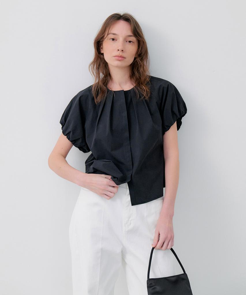 NOTIA Mono Puff Blouse - Black