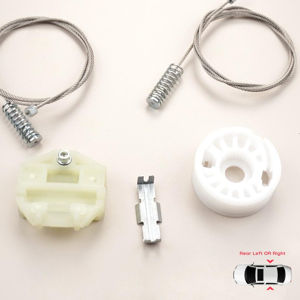 BWR5038 Electric Window Regulator Repair Set Rear Left or Right for Saab 9-3 MK1 YS3D 1998-2003 900 NG 1994-1998 5-Door HB
