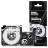 Airmall Compatible 1 Piece Casio Label Writer Nameland Tape 12mm White CASIO Nameland Tape Cartridge Black Letters XR-12WE