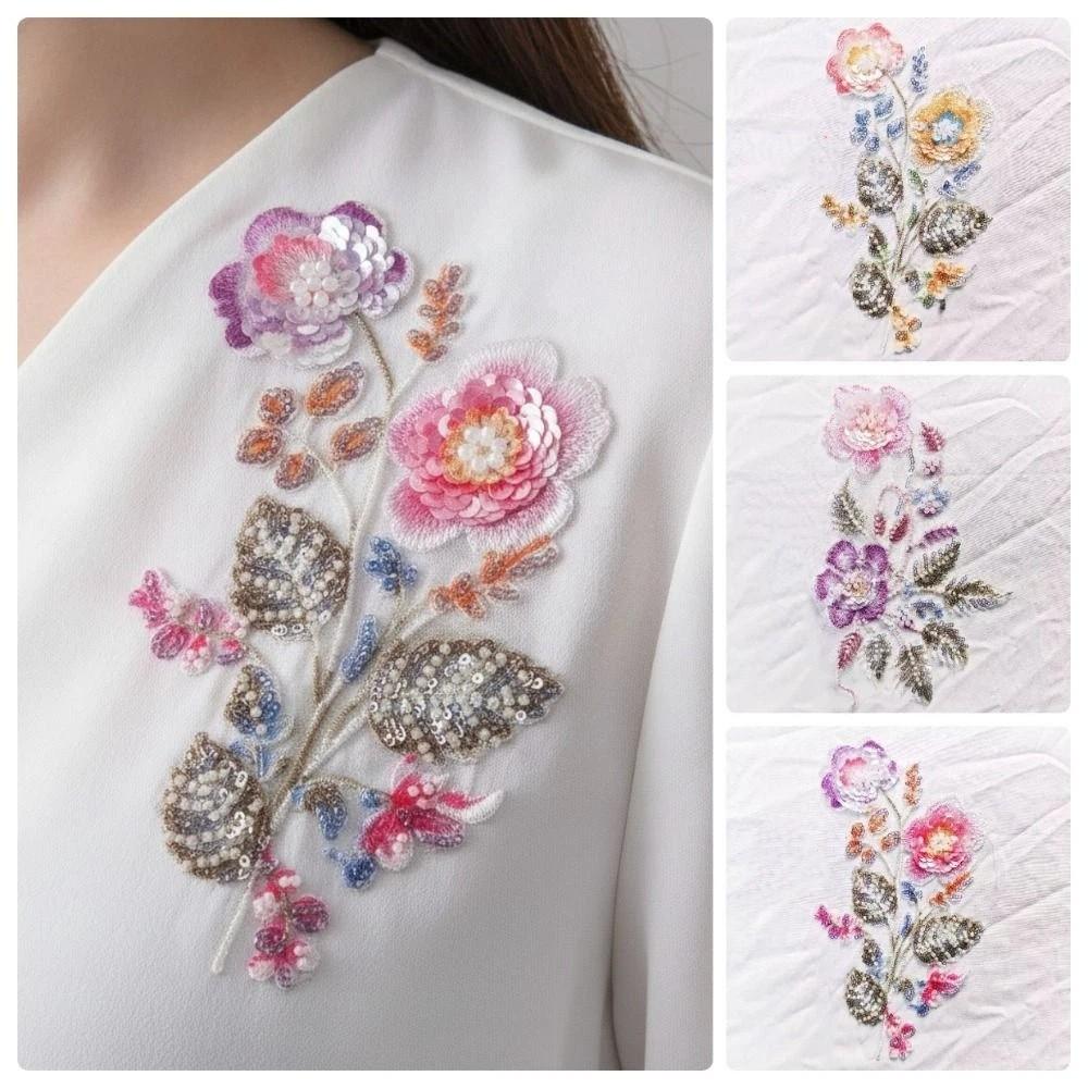 Sew on Embroidery Lace Parches Large Flower Flower Appliques  Wedding Dresses