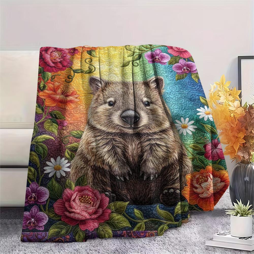 1 шт. Фланелевое одеяло с богемным принтом, Высококачественное, Удобное для всех сезонов, Декор для дома, Тепло и комфорт