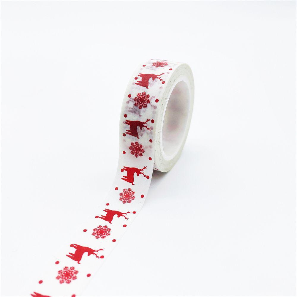 Cute Label Stickers Snow Deer Christmas tree Decorative Christmas Tape Scrapbooking Masking Tape
