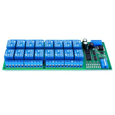 16-канальный DC 12 В PLC контроллер последовательный порт коммутатор RS485 релейный модуль коммутатор модуль для PLC PTZ камера мотор светодиод