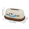 Cream Style Desktop Tissue Box Decorative Tissue Rack Napkin Box Napkin Holder  Coffee Table