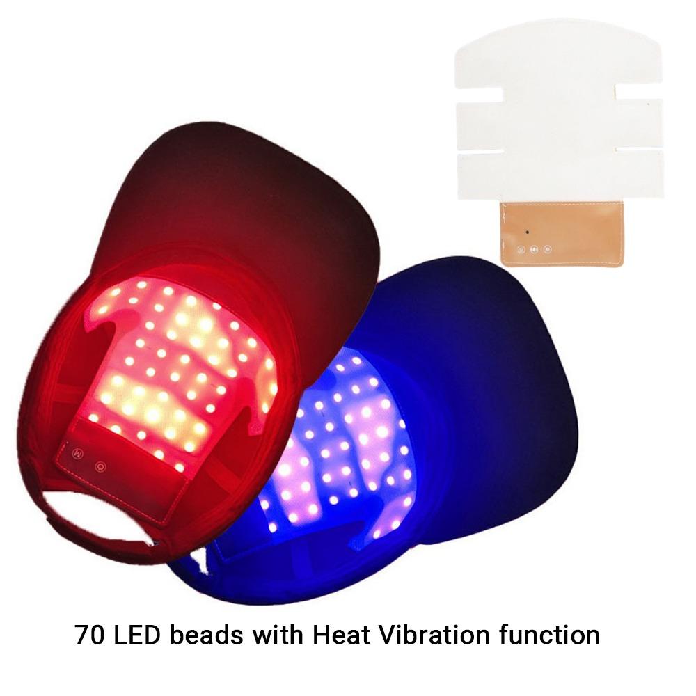Red Blue Light Hair Growth Device Infrared Light Laser Hair Care Cap for Men and Women