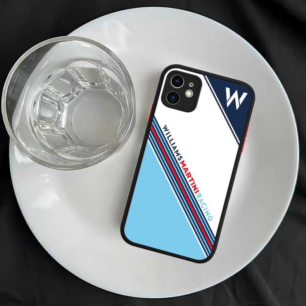 M-Martini Racing Чехол с горизонтальной полосой, матовый, защитный, для iPhone 16 15 14 13 12 11 Pro Max X XS MAX