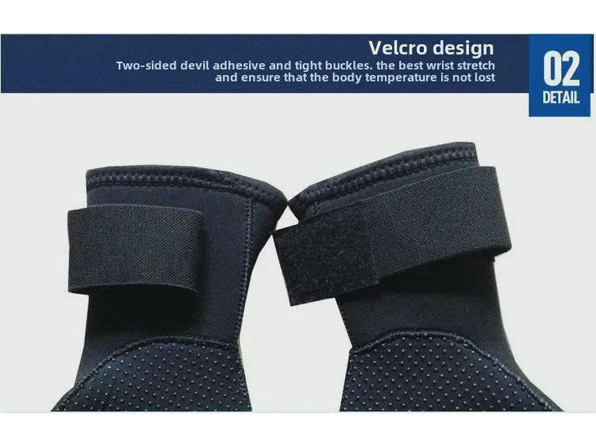 Зимние перчатки для дайвинга с защитой от царапин толщиной 3 мм, нескользящие и износостойкие для плавания, теплые с перепонками для рук, профессиональное снаряжение для серфинга