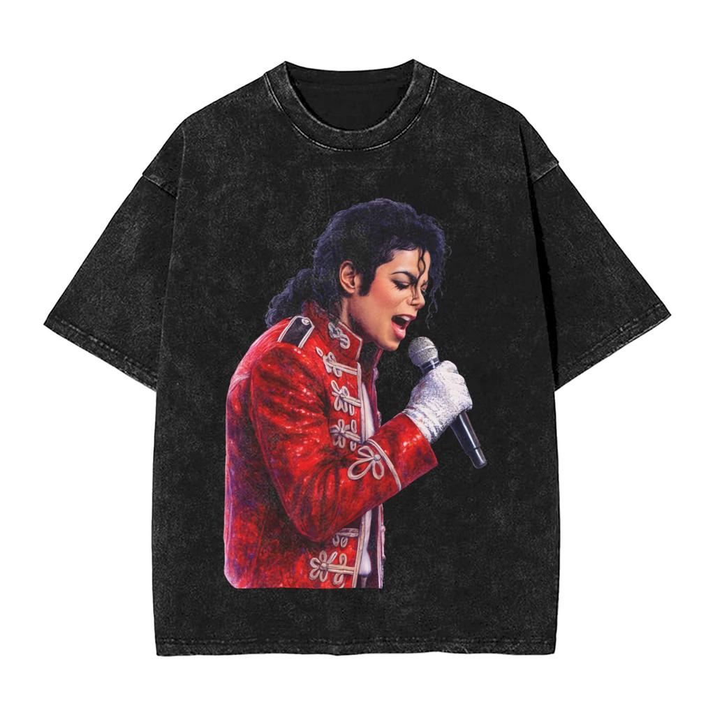 M-Michael J-Jackson Poster T Shirt Summer Street Style T Shirts Cotton Hippie Tshirt For Man Short Sleeve Design Top Tees