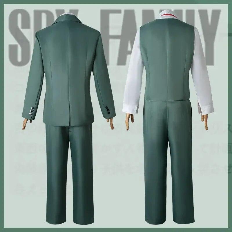 Anime Spy Loid Forger Cosplay Uniform Costume Men's Suit and Tie White Shirt
