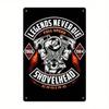 Shovelhead Legendz 1965 Металлическое настенное искусство Красное пламя Декор гаража Легенды никогда не умирают Табличка