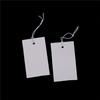 100Pcs White Paper Jewelry Clothes Label Price Tags With Elastic String 5*3Cm