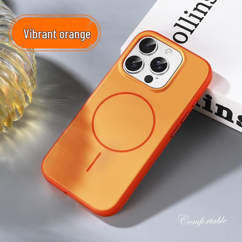 Compatible iPhone 17 Pro Max Color-Block Magnetic Case, Apple 16 Skin-Feel, Drop-Proof, Soft Edge Protective Cover