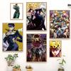 1 шт. Горячее аниме J-JoJo's Bizarre Adventure Самоклеящийся художественный постер Водонепроницаемая бумажная наклейка Декор для стен кофейни, бара, комнаты