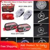 Car Sticker For Benz AMG 2pcs LED Car Doo Projection Welcome Lamp logo light For Mercedes Benz  Maybach S Class W221 W222 W223 S