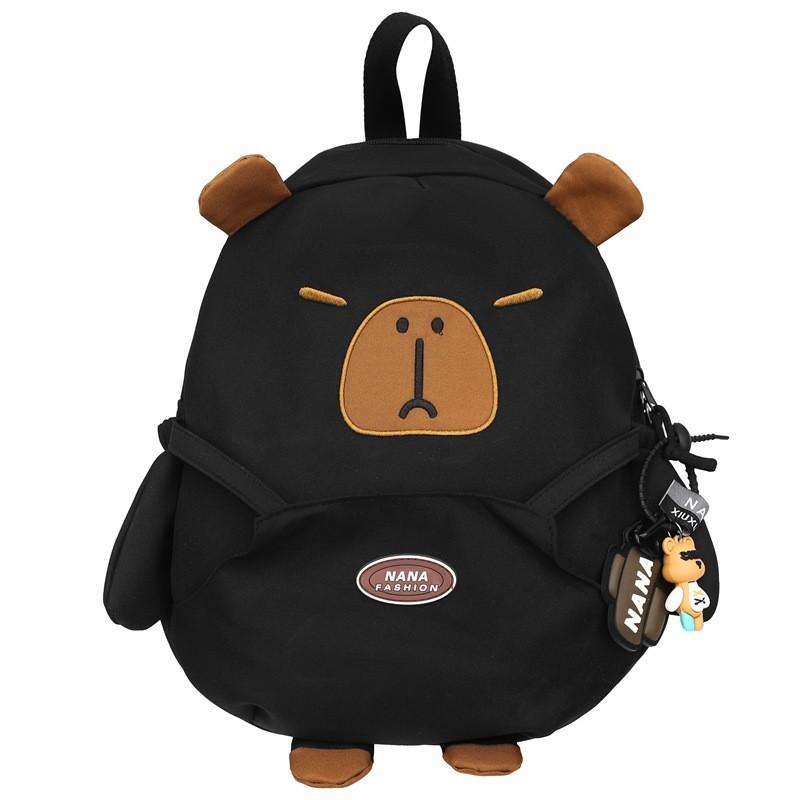 Capybara Student Backpack Class Bag Waterproof Capacity Large Storage Partition