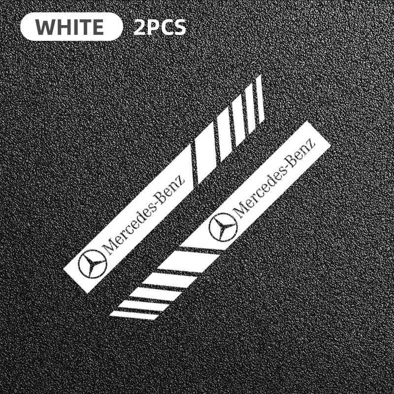 2 шт. Автомобильная наклейка Цветная полоса Гоночные полосы Декор бокового зеркала заднего вида Наклейка для Mercedes Benz AMG A B C E S CLA GLA GLB Класса