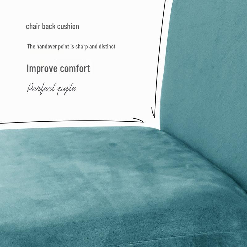 Бархатный чехол на стул из серебристой лисы - Универсальная мягкая посадка для обеденных стульев