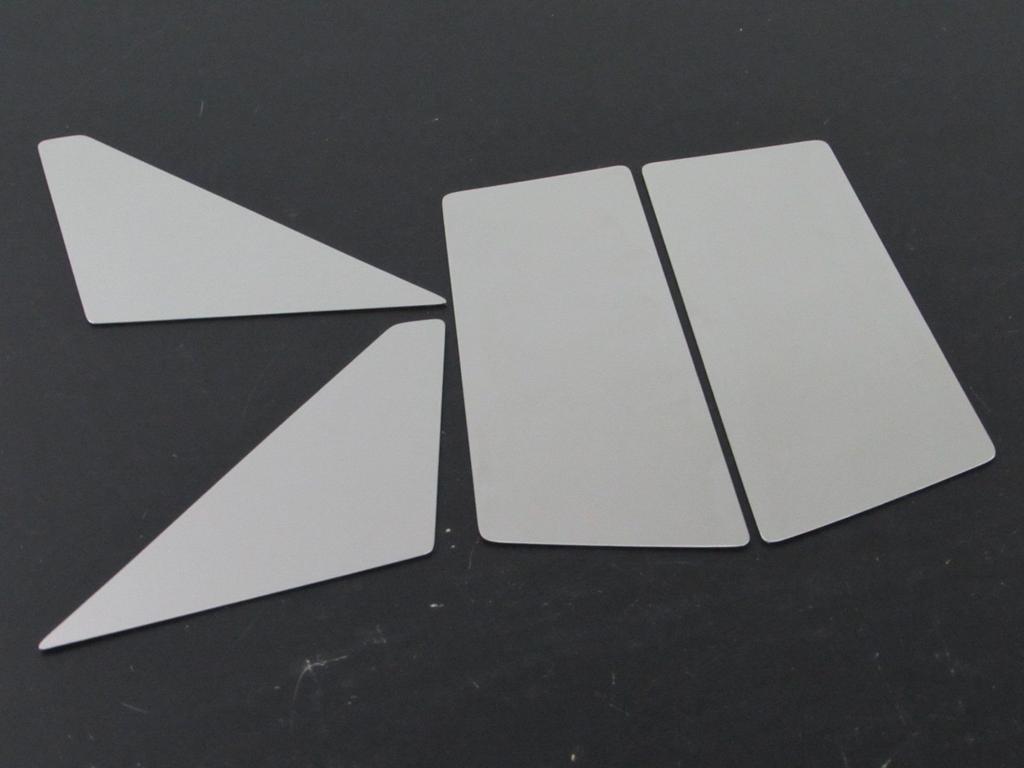 BRIGHTZ Super Mirror Stainless Steel Pillar Panels for Fairlady Z Z33 Visor Set Compatible with Fairlady Z Z33 (No Required) 4-Piece [PIL-SIL-292]