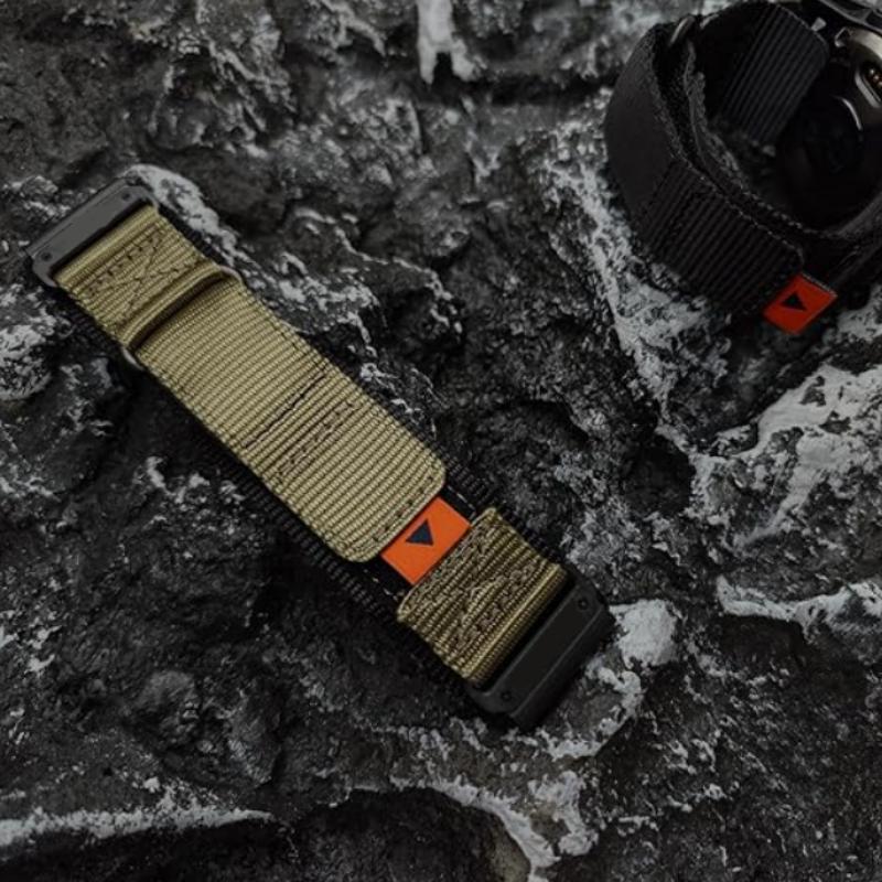 22мм 26мм Нейлоновый ремешок на липучке совместим с Garmin Fenix 8/7XPro и серией универсальных ремешков для часов 22/26мм