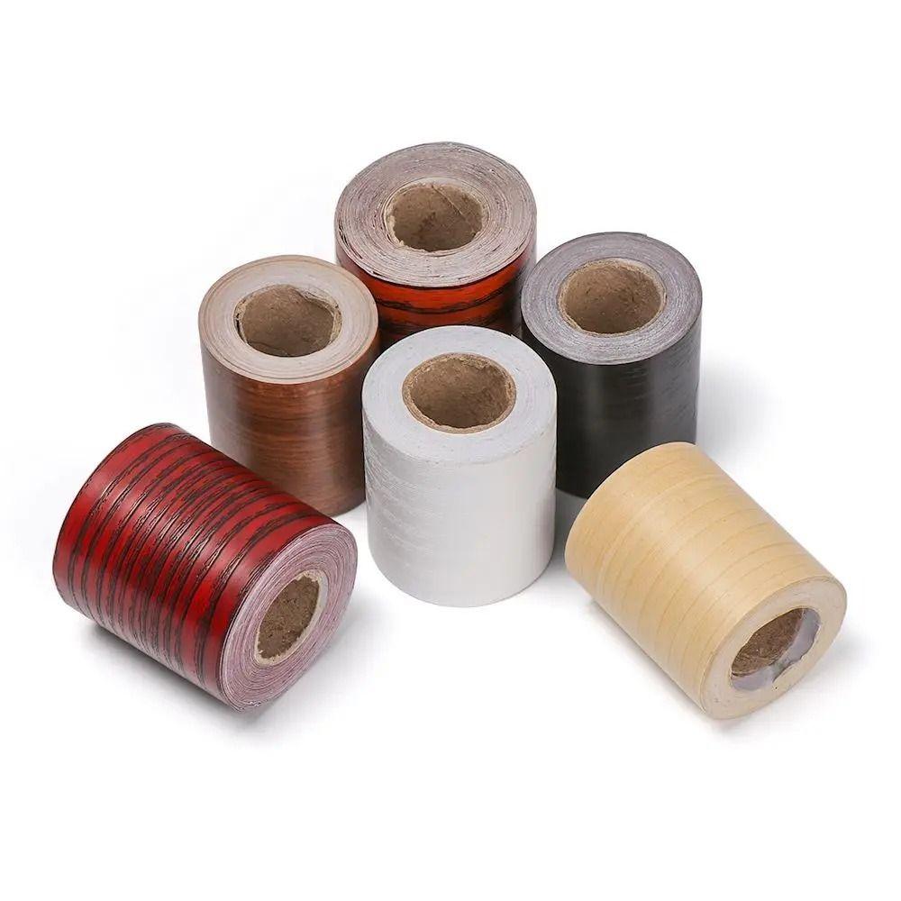 Thicken Floor Sticker Patches 10cmx10m Wall Border Sticker Wood Grain Tape Living Room Corner