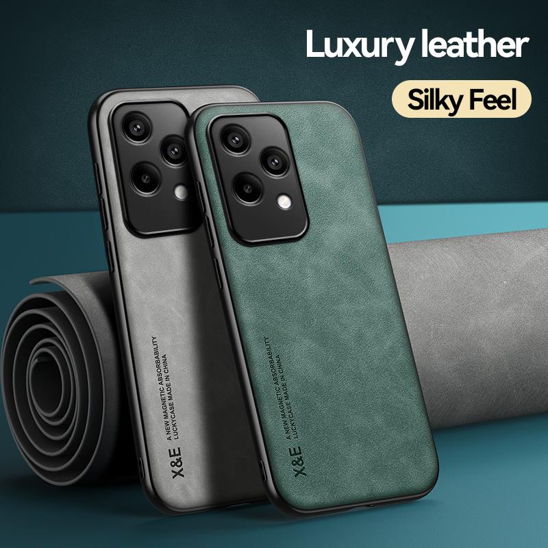 Retro Magnetic Suede Leather Case For Honor 200 Lite Honor200 Lite Shockproof Matte Silicone Soft Case Cover