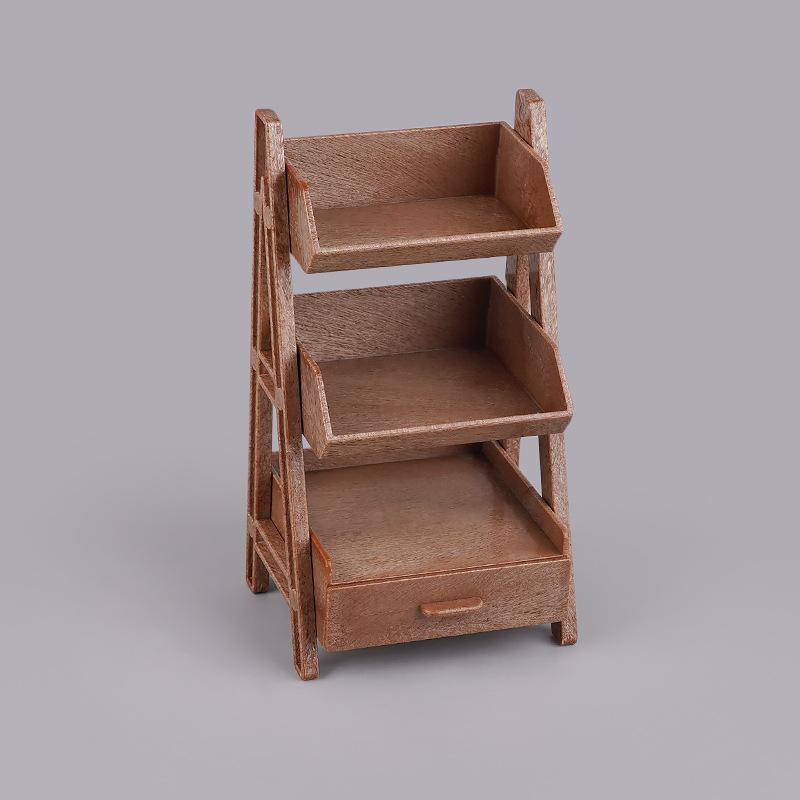 Miniature Mini Flower Stand Shelf Small Model Play House Toy Mini Simulation Scene Doll House Dessert Ornament