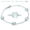 [K3386] - Silver Bracelet 'Unique' Silver White (rhodium-plated) - 6 Mm