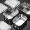 Rectangular Lunch Container 1/2/3 Compartment Fresh-keeping Box  Picnic