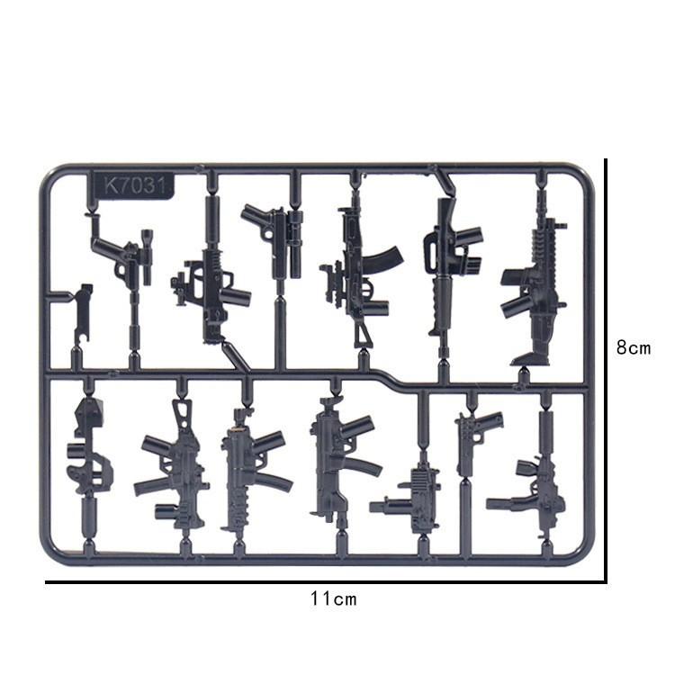 World War Ii Building Block Doll Military Toy Accessories Parachute Weapon Piece Equipment