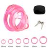 Male Soft Spiked Chastity Cage with 4 Size Silicone Rings Penis Restraint Lock Sissy Cock Cage Urethral Chastity Adult Sex Toys